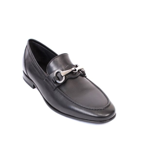 Giovanni Conti 825 Black Leather Classic Dress Shoes - Picture 1 of 8